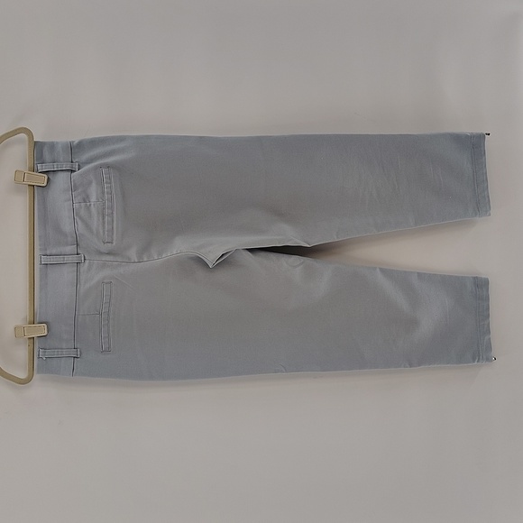 Tinsel Liem Blue Capris with Sleek cropped 30 style zip ankle stretch mid rise - Picture 4 of 10